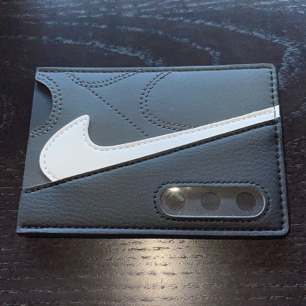 Nike Black and White Card Holder Key Wallet